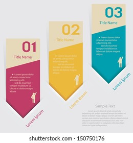 Design clean number banners template/graphic or website layout. Vector.