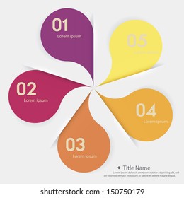 Design clean number banners template/graphic or website layout. Vector.
