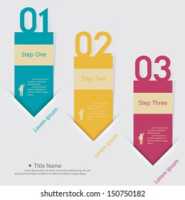 Design clean number banners template/graphic or website layout. Vector.