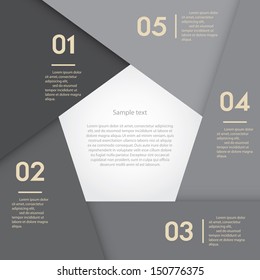 Design clean number banners template/graphic or website layout. Vecto