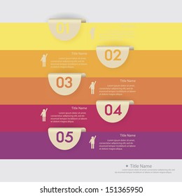 Design clean number banners template/graphic or website layout. Vector.