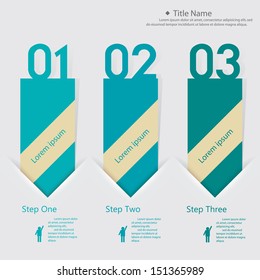 Design clean number banners template/graphic or website layout. Vector.