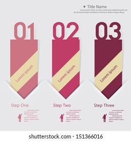 Design clean number banners template/graphic or website layout. Vector.