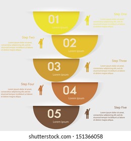 Design clean number banners template/graphic or website layout. Vector.