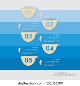 Design clean number banners template/graphic or website layout. Vector.