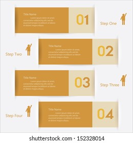 Design clean number banners template/graphic or website layout. Vector.