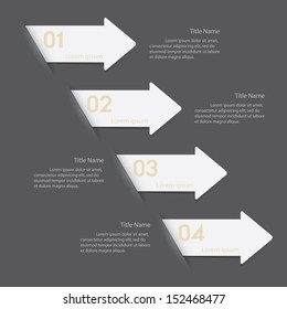 Design clean number banners template/graphic or website layout. Vector.