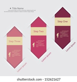 Design clean number banners template/graphic or website layout. Vector.