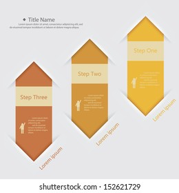 Design clean number banners template/graphic or website layout. Vector.