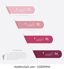 Design clean number banners template/graphic or website layout. Vector.