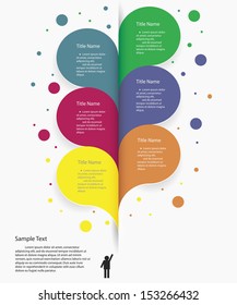 Design clean number banners template/graphic or website layout/timeline. Vector.