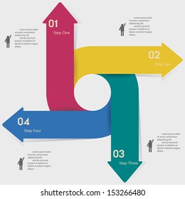 Design clean number banners template/graphic or website layout. Vector.