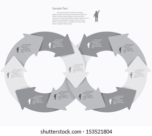 Design clean number banners template/graphic or website layout. Vector.