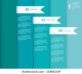 Design clean number banners template/graphic or website layout. Vector.