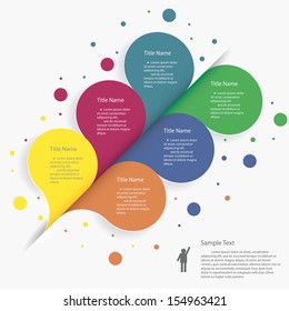 Design clean number banners template/graphic or website layout. Vector.