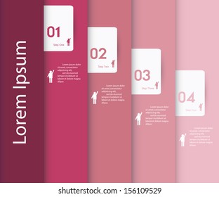 Design clean number banners template/graphic or website layout. Vector.