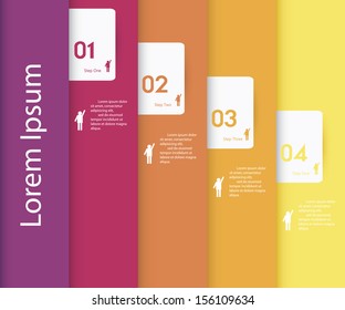Design clean number banners template/graphic or website layout. Vector.