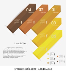 Design clean number banners template/graphic or website layout. Vector.