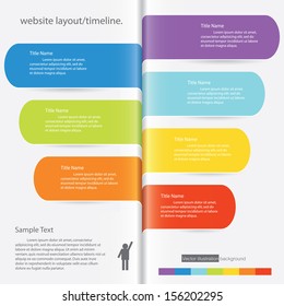 Design clean number banners template/graphic or website layout/timeline. Vector.
