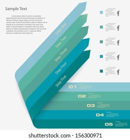 Design clean number banners template/graphic or website layout. Vector.