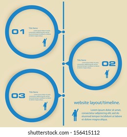 Design clean number banners template/graphic or website layout/timeline. Vector.