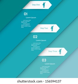 Design clean number banners template/graphic or website layout. Vector.