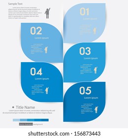 Design clean number banners template/graphic or website layout. Vector.