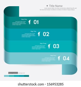 Design clean number banners template/graphic or website layout. Vector.