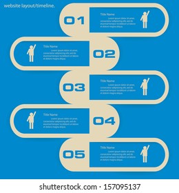 Design clean number banners template/graphic or website layout. Vector.