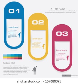 Design clean number banners template/graphic or website layout. Vector.