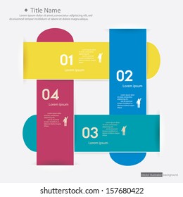 Design clean number banners template/graphic or website layout. Vector.