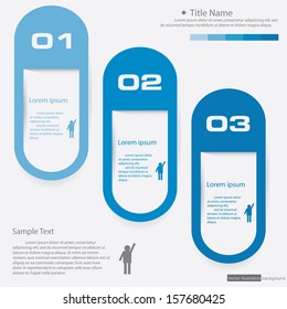 Design clean number banners template/graphic or website layout. Vector.