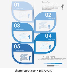 Design clean number banners template/graphic or website layout/timeline. Vector.