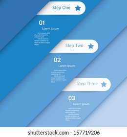 Design clean number banners template/graphic or website layout. Vector.