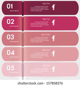 Design clean number banners template/graphic or website layout. Vector.