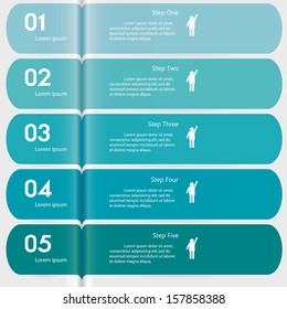 Design clean number banners template/graphic or website layout. Vector.