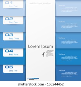 Design clean number banners template/graphic or website layout. Vector.