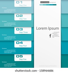 Design clean number banners template/graphic or website layout. Vector.