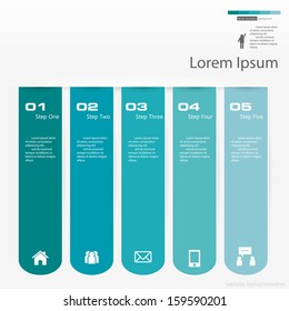 Design clean number banners template/graphic or website layout. Vector.