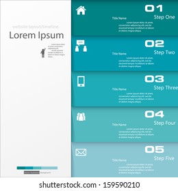 Design clean number banners template/graphic or website layout. Vector.