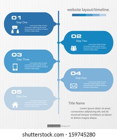 Design clean number banners template/graphic or website layout/timeline. Vector.