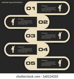 Design clean number banners template/graphic or website layout. Vector.
