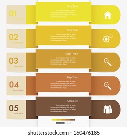 Design clean number banners template/graphic or website layout. Vector.