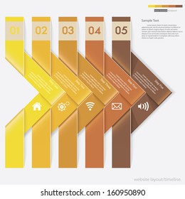 Design clean number banners template/graphic or website layout. Vector.
