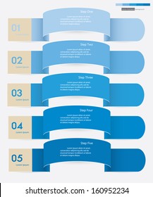 Design clean number banners template/graphic or website layout. Vector.