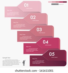 Design clean number banners template/graphic or website layout. Vector.