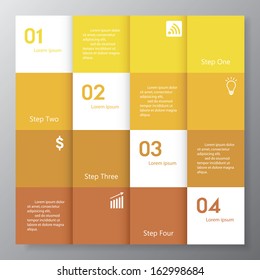 Design clean number banners template/graphic or website layout. Vector.