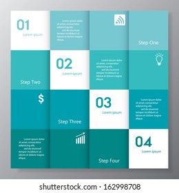 Design clean number banners template/graphic or website layout. Vector.