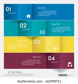 Design clean number banners template/graphic or website layout. Vector.