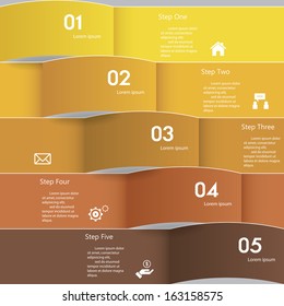 Design clean number banners template/graphic or website layout. Vector.